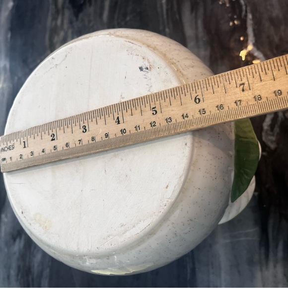 VTG 1968 Vandor Imports Yellow Glazed MUSHROOM 11” Tall Canister/Cookie Jar - Picture 10 of 11